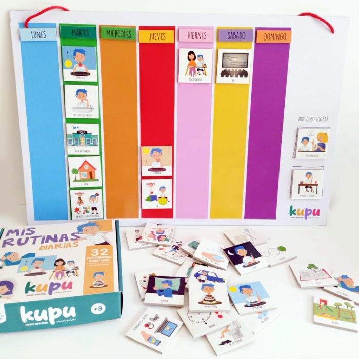 Agenda visual semanal Colores