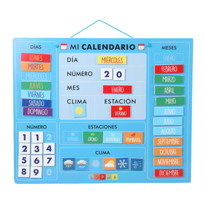 Mi calendario imantado LUDME - Versión chapa