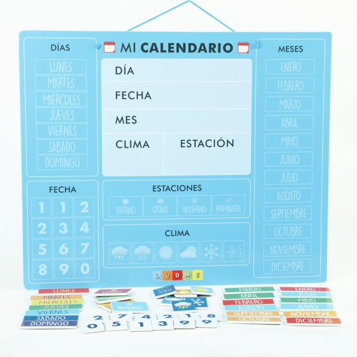 Mi calendario imantado LUDME - Versión chapa