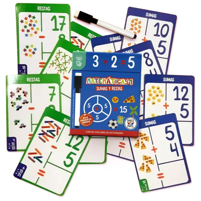 Cartas Matemáticas 1 Sumas y Restas