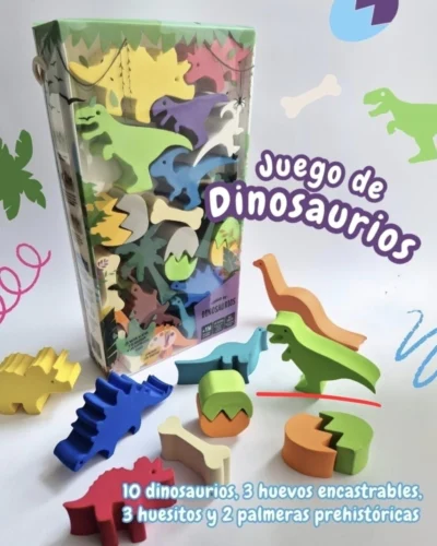 Juego de Dinosaurios de goma eva