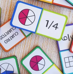 Domino de fracciones 31 fichas